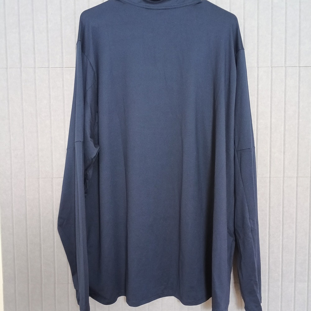 Nike Quarter Zip Pullover Men 3XL Navy Blue Excellent Dri-FIT Bio Protect Top - Picture 3 of 7